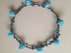 Blue beads blue flowers