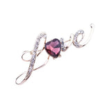 SYGA Brooch Pin Fashion Crystal Rhinestone Jewellery Pin Vintage Accessories Decoration Clothing Bouquet Brooches for Bridal Women Girl