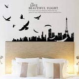 SYGA DIY Wall Stickers City Building Home Decoration