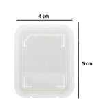 SYGA 10 Pieces Memory Card Plastic Storage Case for SD MMC/SDHC PRO Duo (Memory Card not Included) (1.9" x 1.5" x 0.3")