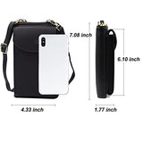 Syga PU Leather Hanging Wallet for Women, Forever Hengsheng Collection - Black
