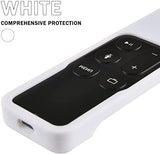 SYGA Apple TV 4K 4th 5th Generation Protective Case Siri Remote Controls Case Cover Skin, Silicone Skidproof Cover of Protection for TV 4 4K Remote Controller - White