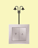 SYGA Set of 6 Decorative Beautiful Modern Art Kids Room Switch Board Stickers