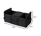 SYGA Insulation Storage Picnic Bag Heavy Shopping Organizer Foldable Storage Bag_Black