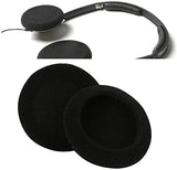 SYGA 4 Pairs Replacement Ear Cushion Pads Soft Comfortable Earpads Cushion Cover for Earphone Headphones Mobile Accessories- 60mm, Black