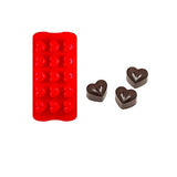 SYGA 15 Holes Red Silicone Heart Shape Mold