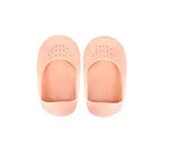 SYGA Silicon Moisturizing Skin Care Protection Anti-Cracking Foot Large Size Socks for Male and Female(Skin)