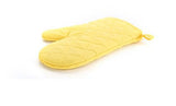 SYGA Set of 2 Oven Heat Resistant up to 320° F /160° C Kitchen Gloves Cotton & Polyester Quilted Baking Gloves(Yellow)