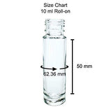 SYGA 10 ml Roll on Perfume Bottle Pull Tube Medicinal Glass Bottle_Pack of 6