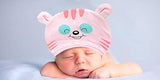 SYGA 1 Piece Small Eye Design Baby Cotton Sleep Cap_Pink