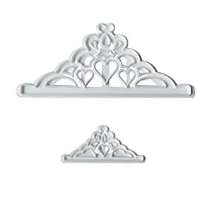 SYGA Cake Decorating Mould Crown Shape Fondant Cake Mold - White