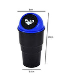 SYGA Office Home and Vehicle Car Auto Garbage Trash Can(Blue)