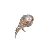 SYGA Brooch Pin Fashion Crystal Rhinestone Jewellery Pin Vintage Accessories Decoration Clothing Bouquet Brooches for Bridal Women Girl