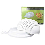 SYGA Plastic Fast Cutting of Vegetables, Fruits, Salad Chopper & Salad Cutter Bowl(White)