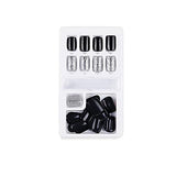 SYGA Press on Gel Nails 30 Pcs With Double Sided Jelly Adhesive Nail Glue Nail Filer, Fake Nails Long Lasting Press, Ready made Nails. (FakeNails-F635-20)
