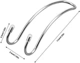 SYGA Car Hooks, 2 pcs Auto Hooks Car Hangers Headrest Hooks Holder for Mask Backpack Handbag Purse Bag Groceries (Silver)