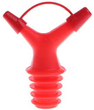 SYGA 2Pcs Double Bottle Mouth Stopper Soy Sauce Wine Nozzle Liquid Guiding Device Random Color