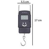 Syga 50 Kg Electronic Balance Digital Fishing Postal Weight Scale Hanging Hook (Black)