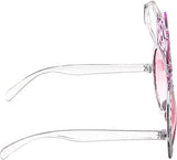 SYGA Fancy Dress Hen Party Bride to Be Sunglasses Glasses Hen Night Do Accessories Gift for the Bride Her Pink Transparent Diamantes for Hen Night Girls Night Out Party Wedding Decorations