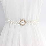 SYGA Pearl Waist Chain Belt Adjustable Decorative Belt Hollowed Tassel Waist Belts - Free Size