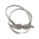 SYGA Women Metal Buckle & Tassels Stretchy Skinny Belt, (Pack of 1)
