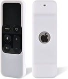 SYGA Apple TV 4K 4th 5th Generation Protective Case Siri Remote Controls Case Cover Skin, Silicone Skidproof Cover of Protection for TV 4 4K Remote Controller - White