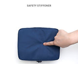 SYGA Travel Cosmetic Bag Plain Multifunction Portable Bag Cosmetic Makeup Pouch Case_Navyblue