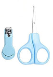 Syga Baby Nail Clippers Set with Scissors 2 Piece Safety Suit (Blue)