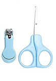 Syga Baby Nail Clippers Set with Scissors 2 Piece Safety Suit (Blue)