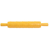 SYGA Yellow Hexagon Shape Printing Portable Roller Cake Decorating Baking Mould Fondant Tool