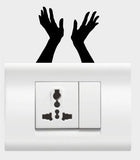 SYGA Set of 10 Decorative Beautiful Modern Art Switch Board Stickers