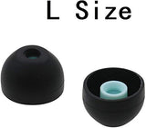 SYGA Silicone Earbuds Tips for Sony XBA, MDR, Senhai and UE Series in-Ear Earphone Headsets, Hybrid Eartips, Original Colombian Brother Earmuffs Headphone (Large(12.5mm and 3.5mm Diameter), Black)