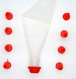 SYGA 8 Nozzles Sacco Pastry Cake Decorator Icing Bag (Red)