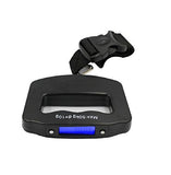 SYGA Hanging Scale Digital Hand Scaler Luggage Scales up to 50 kg with Strap (Black)