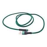 SYGA USB Cable for Apple iPhones, 6A, Green - 1 Meter