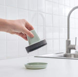 SYGA Kitchen Tray Dish Self Design Cleaning Sponge_Green
