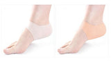 SYGA Set of 2 Heel Foot Protector,Plantar Fasciitis Foot Arch Support Ankle Pain Relief Socks_White