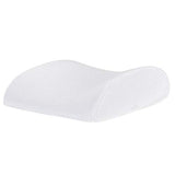 SYGA Memory Foam Breathable Healthcare Lumbar Cushion Back Waist Support Travel Pillow Car Seat Home Office Pillows Relieve Pain(White)