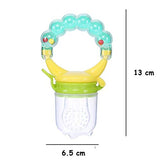 SYGA Fresh Food Nibbler Fruit Feeder Nipple Pacifiers Bottles (Cyan)