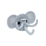 SYGA Set of 6 Cute Elephant Nose Hook Kitchen Bathroom Hat Coat Clothes Towel Rack Holder(Blue)