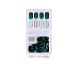 SYGA Press on Gel Nails 30 Pcs With Double Sided Jelly Adhesive Nail Glue Nail Filer, Fake Nails Long Lasting Press, Ready made Nails. (FakeNails-F635-18)