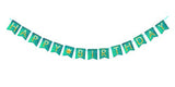 SYGA Blue Happy Birthday Banner with Star Designs Decorative Birthday Party Banner