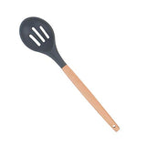 Syga Silicone Kitchen Spoon Utensil Set, 11 Piece (Grey)