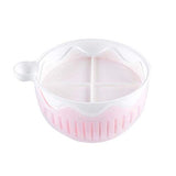 SYGA Salad Cutter Bowl 3 in 1 Multifunctional Vegetable Fruit Chopper Spinner and Salad Maker(Pink)