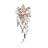 SYGA Brooch Pin Fashion Crystal Rhinestone Jewellery Pin Vintage Accessories Decoration Clothing Bouquet Brooches for Bridal Women Girl