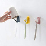 SYGA Set of 2 Wall Mounted Washing Cup Toothbrush Holder(Yellow)