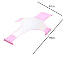 SYGA New Baby Bathtub Mesh Seat Support Sling Net Infant Bath Blue Tub Hammock(Pink)
