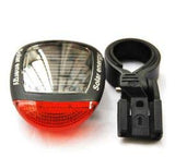 SYGA Solar LED Bicycle Tail Light, Solar Energy Rechargeable, Water-Resistant, Rear Safety Red Light