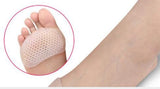 SYGA Forefoot Pads Soft Toe Separator, Prevent Calluses, Foot Pain Relief Honey Comb Pattern for Women and Men_White