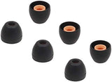 SYGA Silicone Earbuds Tips for Sony XBA, MDR, Senhai and UE Series in-Ear Earphone Headsets, Hybrid Eartips, Original Colombian Brother Earmuffs Headphone (Smallsmall(9mm and 3.5mm Diameter), Black)